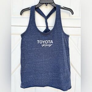 Toyota Racing Women’s Tank Top District Made Blue Twisted Back Tank M
